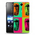 Дизайнерский пластиковый чехол для Sony Xperia TX Coca-cola