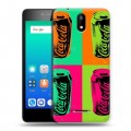 Дизайнерский силиконовый чехол для Micromax Q409 Coca-cola