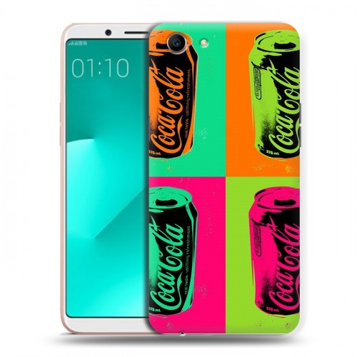 Дизайнерский пластиковый чехол для OPPO A83 Coca-cola