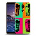 Дизайнерский пластиковый чехол для Nokia 7 Plus Coca-cola