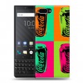 Дизайнерский пластиковый чехол для BlackBerry KEY2 Coca-cola