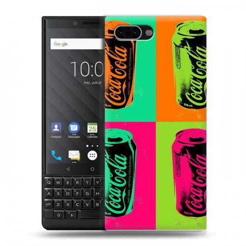 Дизайнерский пластиковый чехол для BlackBerry KEY2 Coca-cola