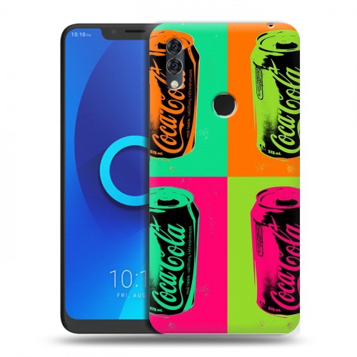 Дизайнерский силиконовый чехол для Alcatel 5V Coca-cola