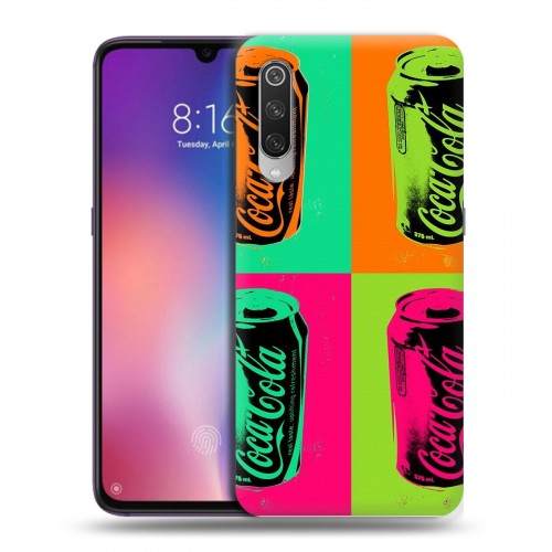 Дизайнерский силиконовый с усиленными углами чехол для Xiaomi Mi9 Coca-cola