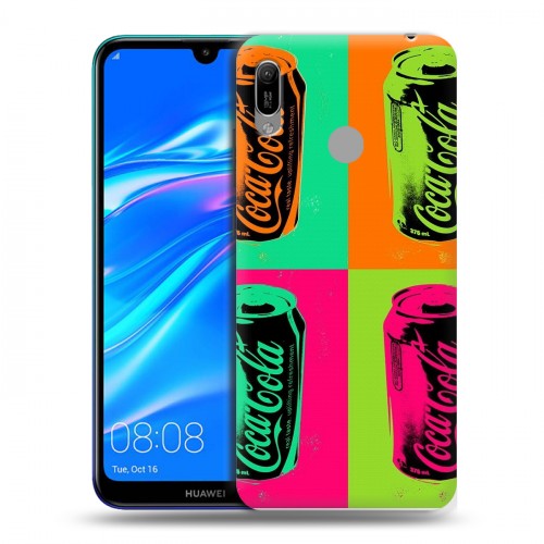 Дизайнерский пластиковый чехол для Huawei Y6 (2019) Coca-cola