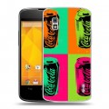 Дизайнерский пластиковый чехол для LG Google Nexus 4 Coca-cola