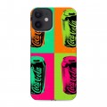 Дизайнерский пластиковый чехол для Iphone 12 Mini Coca-cola