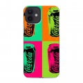 Дизайнерский силиконовый чехол для Iphone 12 Coca-cola