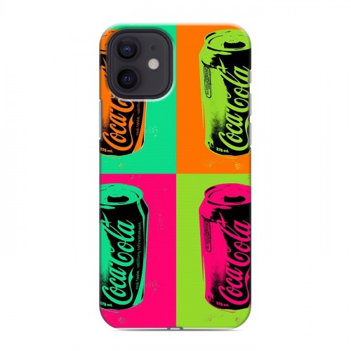 Дизайнерский силиконовый чехол для Iphone 12 Coca-cola