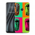 Дизайнерский пластиковый чехол для HTC Desire 20 Pro Coca-cola