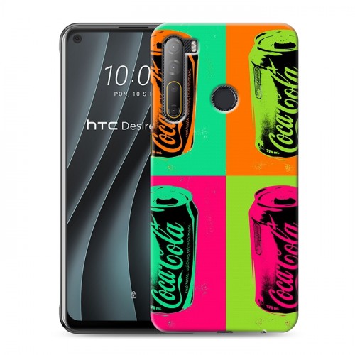 Дизайнерский пластиковый чехол для HTC Desire 20 Pro Coca-cola