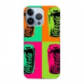 Дизайнерский силиконовый чехол для Iphone 13 Pro Coca-cola