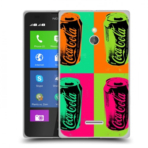 Дизайнерский силиконовый чехол для Nokia XL Coca-cola