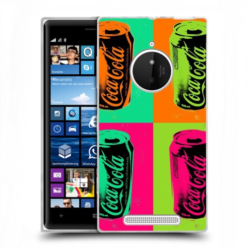 Дизайнерский пластиковый чехол для Nokia Lumia 830 Coca-cola