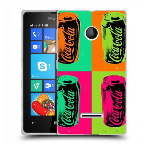 Дизайнерский пластиковый чехол для Microsoft Lumia 435 Coca-cola