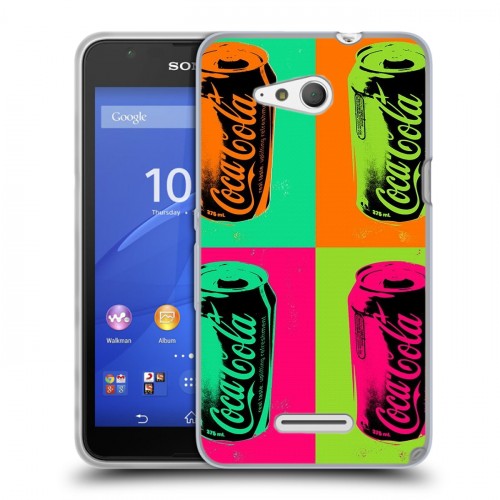 Дизайнерский пластиковый чехол для Sony Xperia E4g Coca-cola