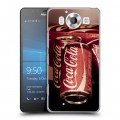 Дизайнерский пластиковый чехол для Microsoft Lumia 950 Coca-cola