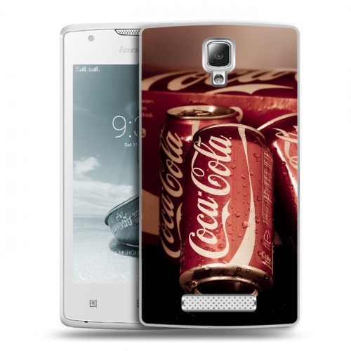 Дизайнерский пластиковый чехол для Lenovo A1000 Coca-cola