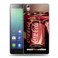 Дизайнерский силиконовый чехол для Lenovo A6010 Coca-cola