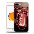 Дизайнерский пластиковый чехол для Iphone 7 Plus / 8 Plus Coca-cola