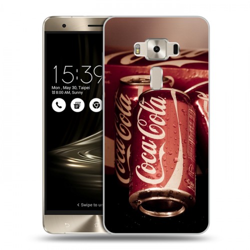 Дизайнерский пластиковый чехол для Asus ZenFone 3 Deluxe Coca-cola