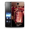 Дизайнерский пластиковый чехол для Sony Xperia TX Coca-cola
