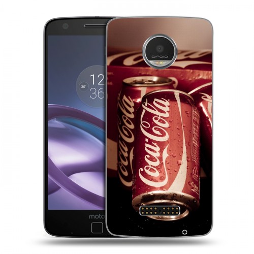 Дизайнерский пластиковый чехол для Lenovo Moto Z Play Coca-cola