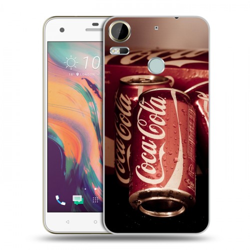 Дизайнерский пластиковый чехол для HTC Desire 10 Pro Coca-cola