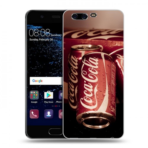 Дизайнерский пластиковый чехол для Huawei P10 Coca-cola