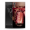 Дизайнерский пластиковый чехол для Sony Xperia XZs Coca-cola