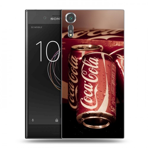 Дизайнерский пластиковый чехол для Sony Xperia XZs Coca-cola