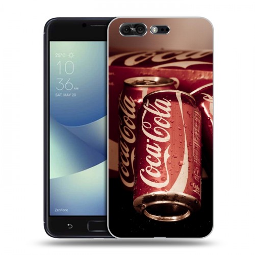 Дизайнерский силиконовый чехол для ASUS ZenFone 4 Pro Coca-cola