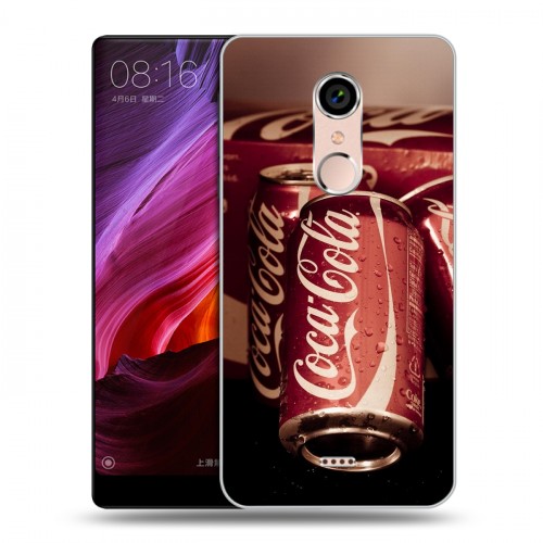Дизайнерский силиконовый чехол для BQ Strike Selfie Max Coca-cola