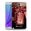 Дизайнерский пластиковый чехол для Samsung Galaxy Note 2 Coca-cola