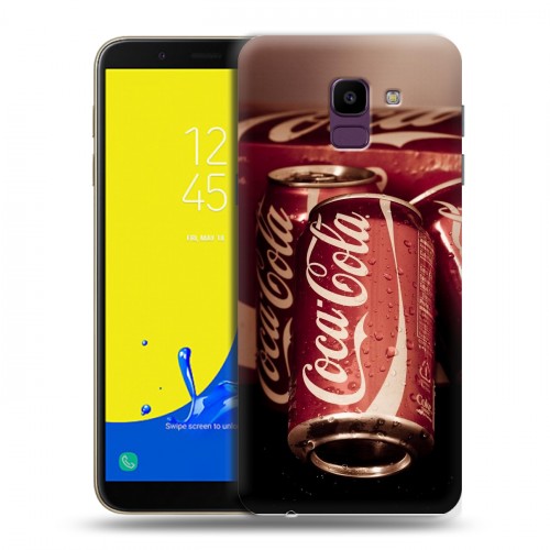 Дизайнерский пластиковый чехол для Samsung Galaxy J6 Coca-cola