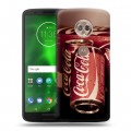 Дизайнерский пластиковый чехол для Motorola Moto G6 Coca-cola