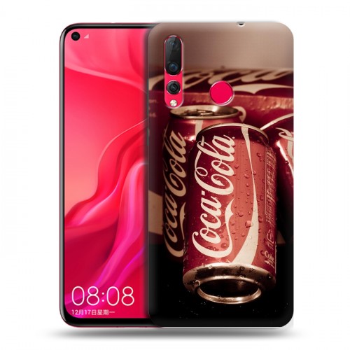 Дизайнерский пластиковый чехол для Huawei Nova 4 Coca-cola