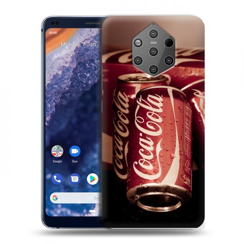 Дизайнерский силиконовый чехол для Nokia 9 PureView Coca-cola