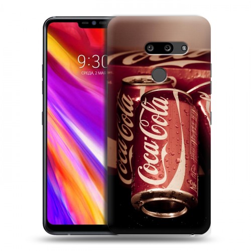 Дизайнерский пластиковый чехол для LG G8 ThinQ Coca-cola