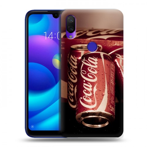 Дизайнерский пластиковый чехол для Xiaomi Mi Play Coca-cola