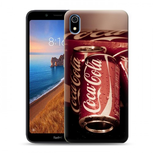 Дизайнерский силиконовый чехол для Xiaomi RedMi 7A Coca-cola