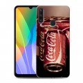 Дизайнерский пластиковый чехол для Huawei Y6p Coca-cola