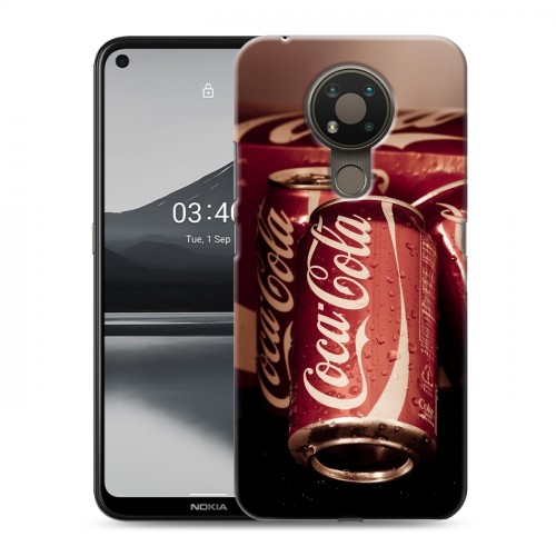 Дизайнерский пластиковый чехол для Nokia 3.4 Coca-cola