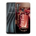 Дизайнерский силиконовый чехол для HTC Desire 20 Pro Coca-cola