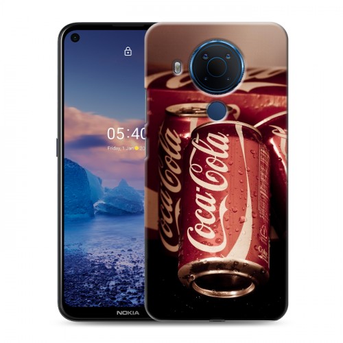 Дизайнерский силиконовый чехол для Nokia 5.4 Coca-cola