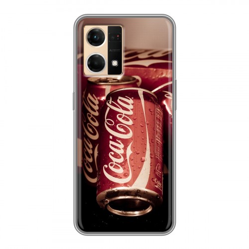 Дизайнерский силиконовый чехол для OPPO Reno7 Coca-cola