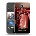 Дизайнерский пластиковый чехол для HTC Desire 300 Coca-cola