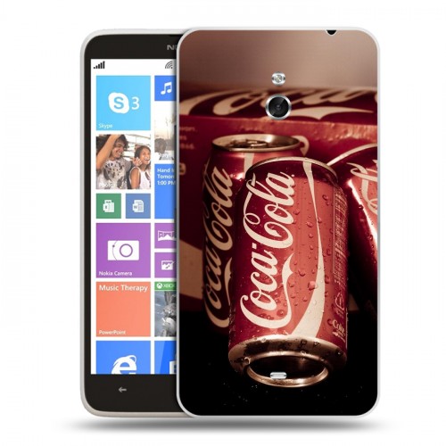 Дизайнерский пластиковый чехол для Nokia Lumia 1320 Coca-cola