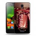 Дизайнерский пластиковый чехол для Lenovo S660 Coca-cola