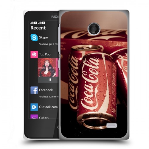 Дизайнерский пластиковый чехол для Nokia X Coca-cola